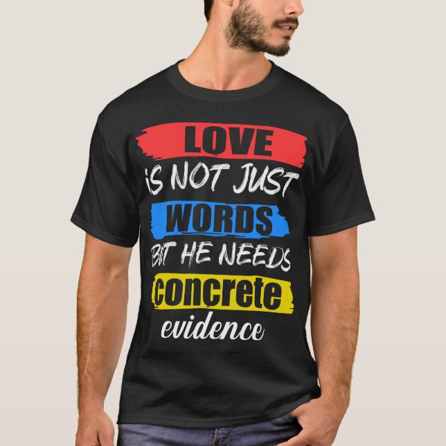 T-shirt L'amour n'est pas que des mots (Devant)