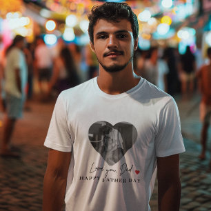 T-shirt L'Amour Personnalisé Papa Photo   Cadeau fête des 