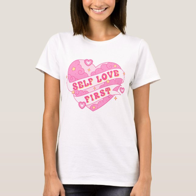 T-shirt L'amour personnel d'abord (Devant)
