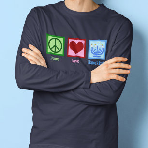 T-shirt L'amour pour la paix Hanoukka