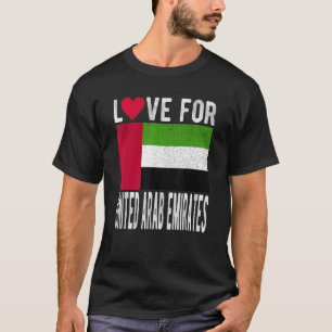 T-shirt L'amour pour les Émirats Arabes Unis