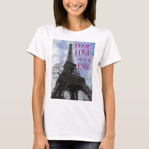 T-shirt L'amour vrai ne finit jamais