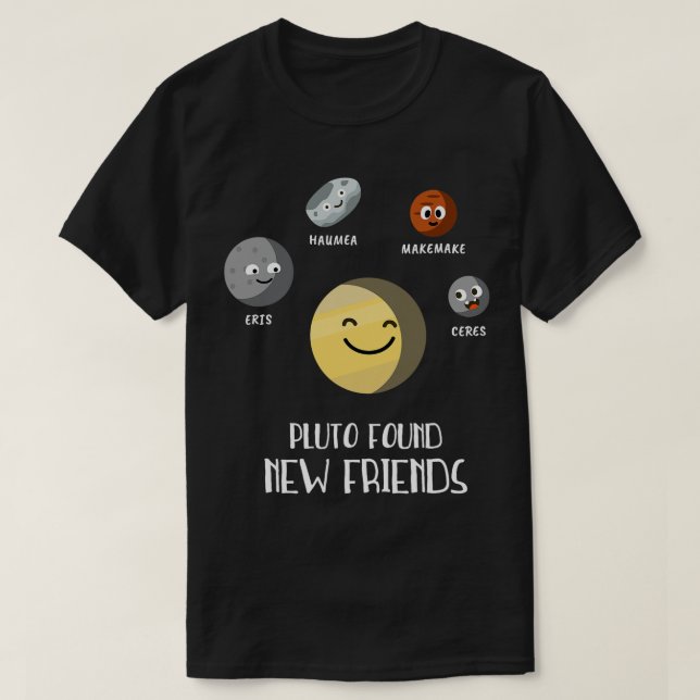 T-shirt L'Amoureux de l'astronomie Pluto a trouvé de nouve (Design devant)