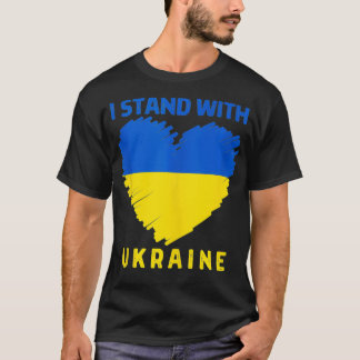 T-shirt L'Amoureux Ukrainien Je Me Trouve Avec Ukraine Hea