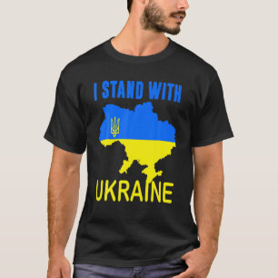T-shirt L'Amoureux Ukrainien Je Prends Position Avec L'Ukr