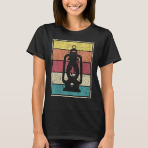 T-shirt Lampe de Camper Rétro Lanterne Vintage Rétro