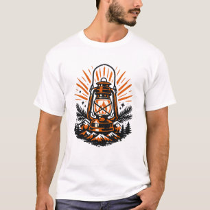 T-Shirt Lampe de Camping Rétro Publicité Extérie