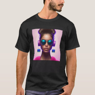 T-shirt Lampe de coucher de soleil Couleurs de coucher de