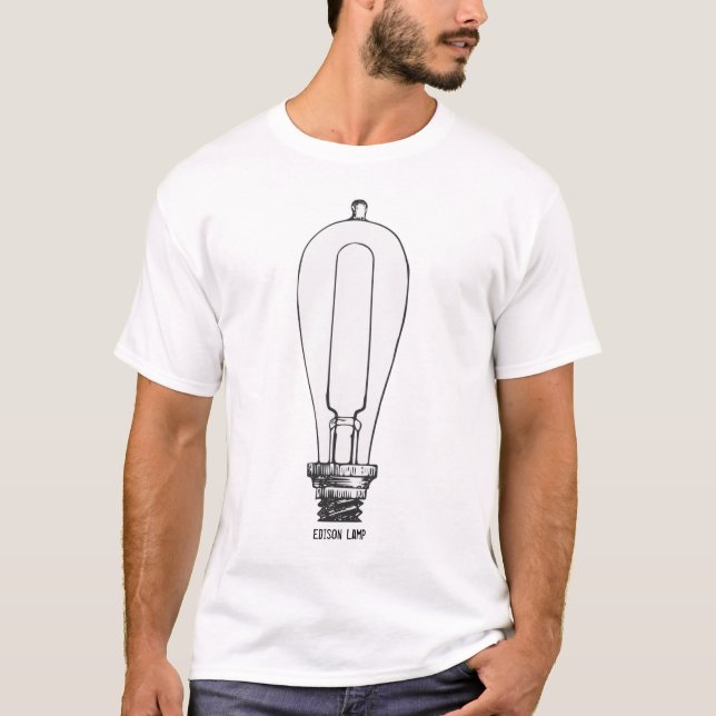 T-shirt Lampe d'Edison (Devant)