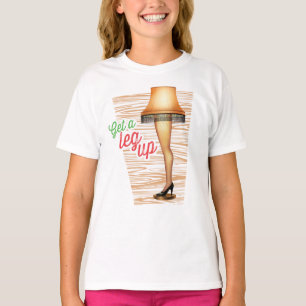 T-shirt Lampe d'histoire de Noël Leg Up