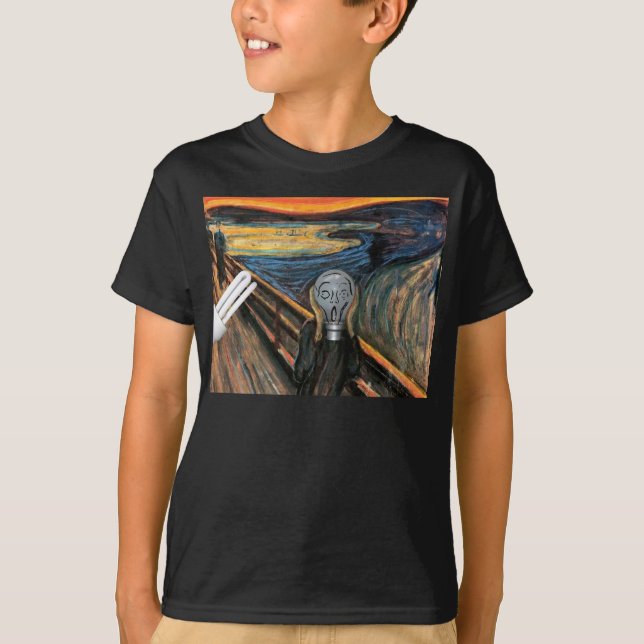T-shirt L'ampoule hurlante (Devant)