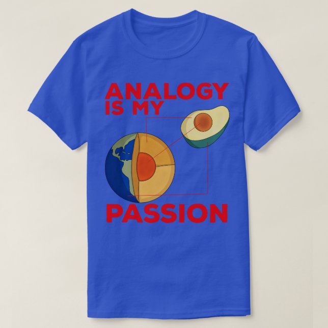 T-shirt L'analogie est ma passion (Design devant)