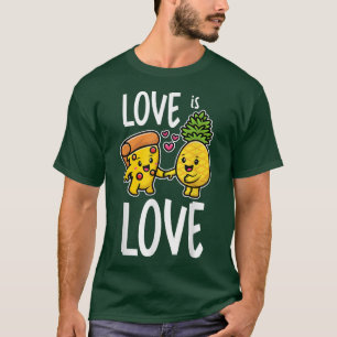 T-shirt L'Ananas Appartient À La Pizza Amour Nourriture Am