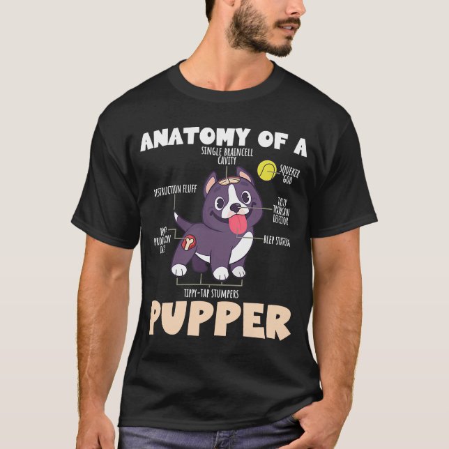 T-shirt L'Anatomie De L'Anatomie De La Pupper Animale (Devant)