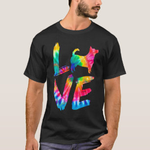 T-shirt Lancashire Heeler Tie Dye Log Chien Maman Papa