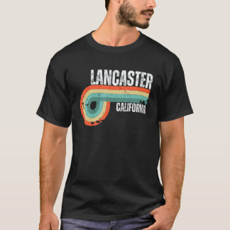 T-shirt Lancaster City California State Vintage Retro Souv