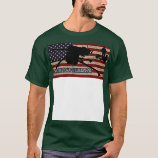 T-shirt Lance-grenade Mk 19 Silhouettes Vintag américain