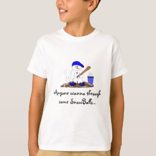 T-shirt Lance-moi un ballon de neige