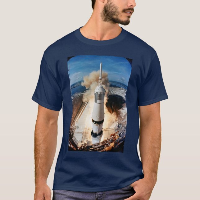 T-shirt Lancement de la fusée Apollo Saturn V à Moon 1969 (Devant)