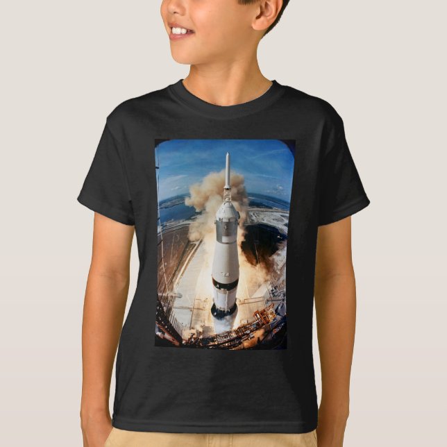 T-shirt Lancement de la fusée Apollo Saturn V à Moon 1969 (Devant)
