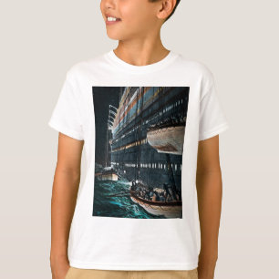 T-shirt Lancement titanique de RMS des canots de sauvetage