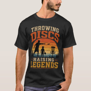 T-shirt Lancer de disques élevant des légendes Coucher de 