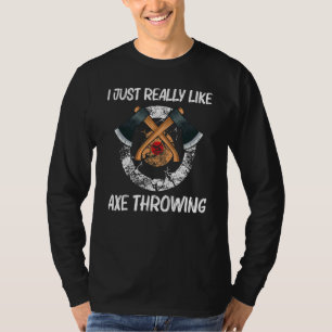 T-shirt Lancer de hache cool pour hommes femmes bûcheron c