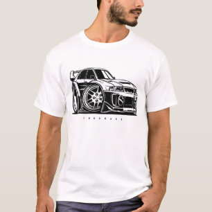 T-shirt Lancer Evolution IV Evo Toon Art Voiture passionné