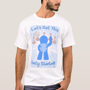 T-shirt Lancer la fête Gamer Funny Meeple Slogan