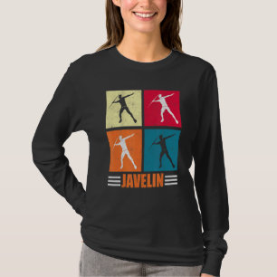 T-shirt Lancer Retro Javelin Thrower Thrower Track Et Fie