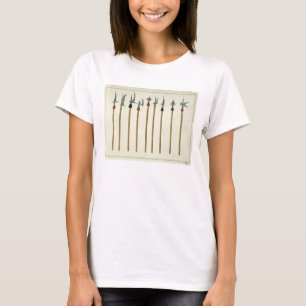 T-shirt Lances, lances, demi-berds et parties, plaque pour