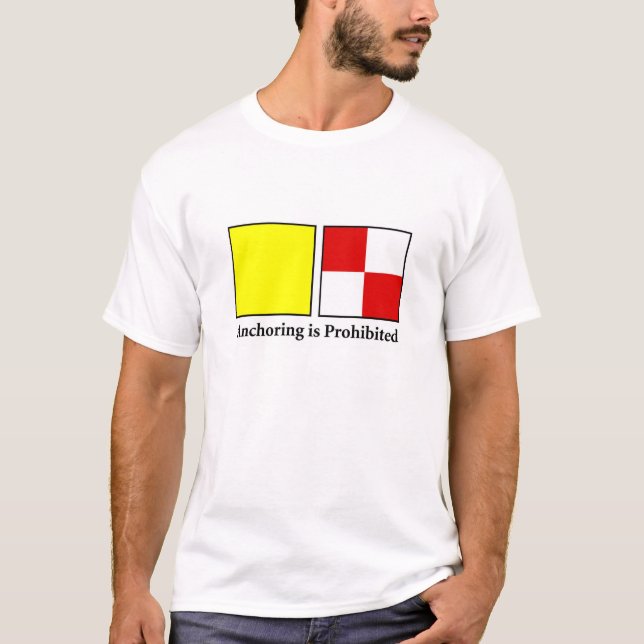 T-shirt L'ancrage est interdit (Devant)