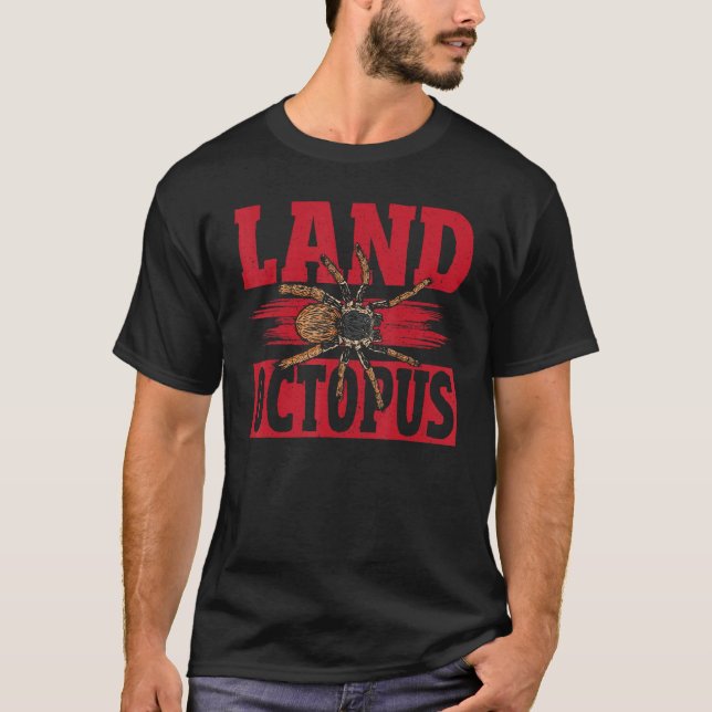 T-shirt Land Octopus Tarantula Spider (Devant)