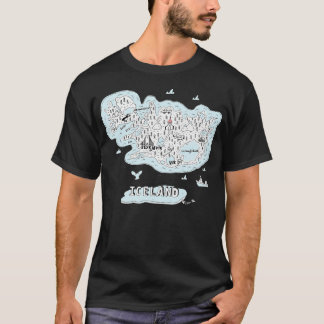 T-shirt Landmarks Of Iceland