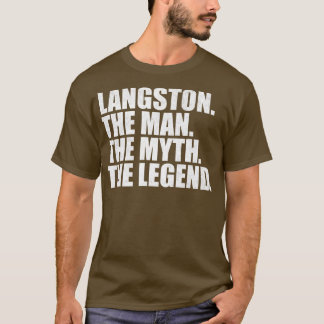 T-shirt Langston Nom Langston prénom Langston