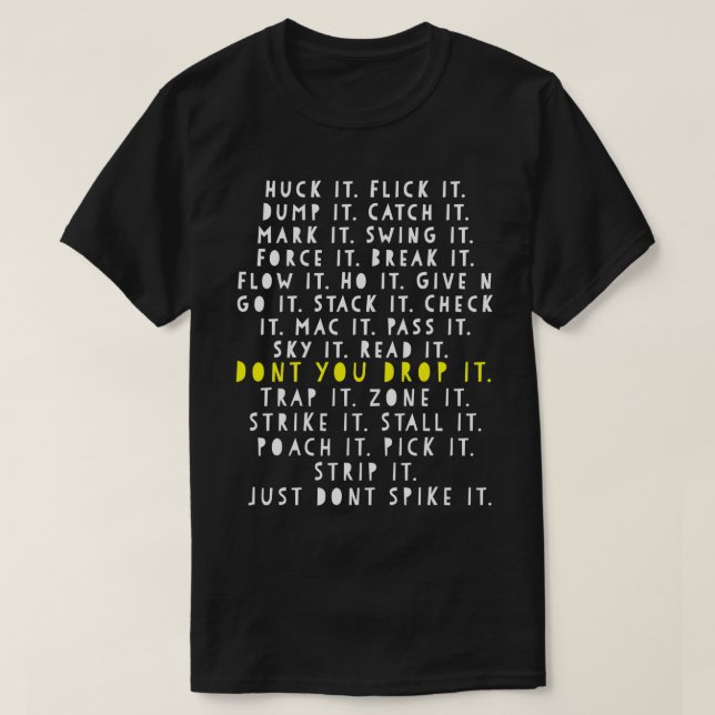 T-shirt Langue de jeu de frisbee ultime Frowler Disk Golf  (Design devant)