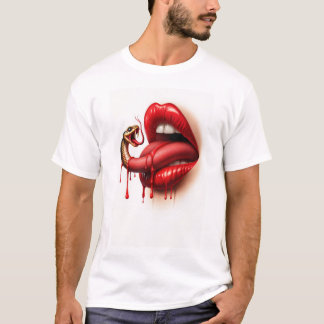T-shirt langue de serpent 