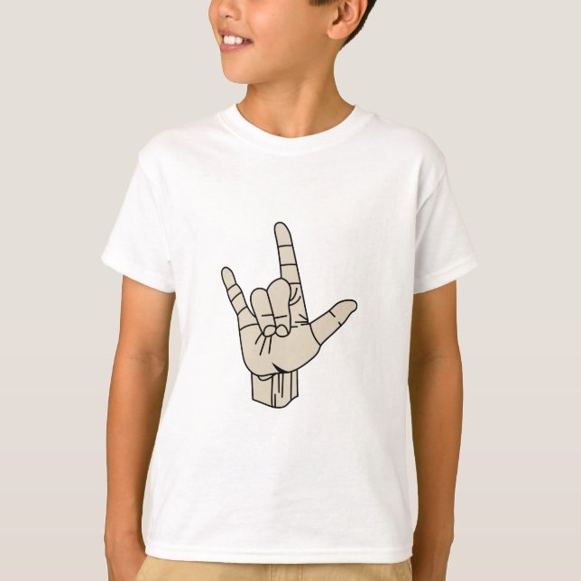 T-shirt Langue des signes (Devant)