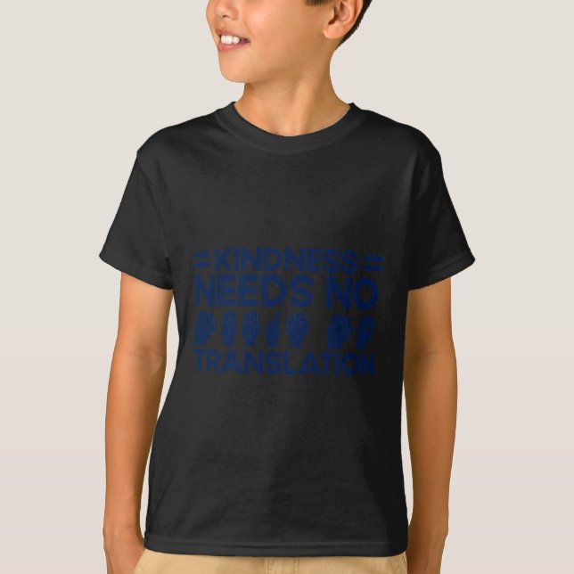 T-shirt Langue Des Signes ASL Besoin De Bonne Traduction (Devant)