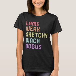 T-shirt Langue des signes Lame Faible ASL Slang Tee Sourde
