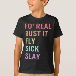 T-shirt Langue Des Signes Pour Vraiment Bust It ASL Slang 