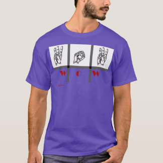 T-shirt Langue des signes wow 2