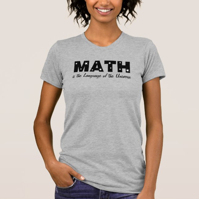 T-shirt Langue Mathématique De L'Univers (Devant)