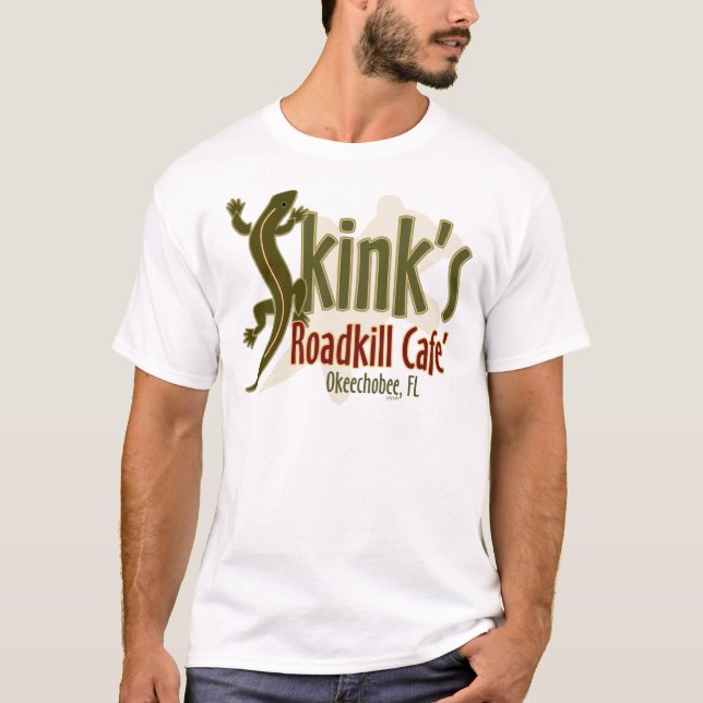 T-shirt L'animal tué sur une route Café de Skink (Devant)