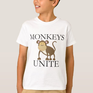 T-shirt L'année drôle du singe "singes unissent "