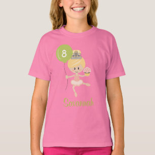 T-shirt L'anniversaire de ballerine badine la blonde de
