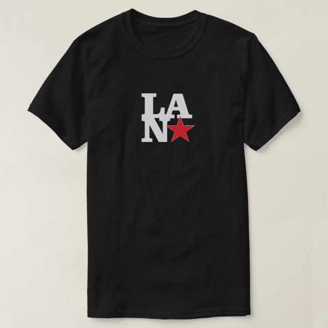 T-shirt Lansing, code de l'aéroport de MI, Pop art. (Design devant)