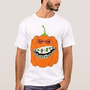 T-shirt Lanterne Halloween de citrouille de croisillons de