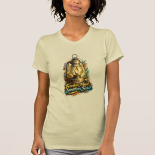 T-shirt Lanterne Inspirante Esprit Intrépide Âme Illimitée