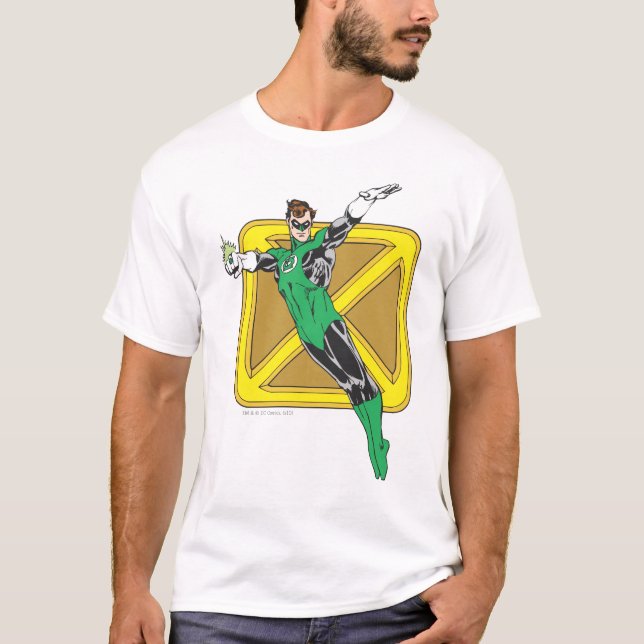 T-shirt Lanterne verte avec Arrière - plan (Devant)